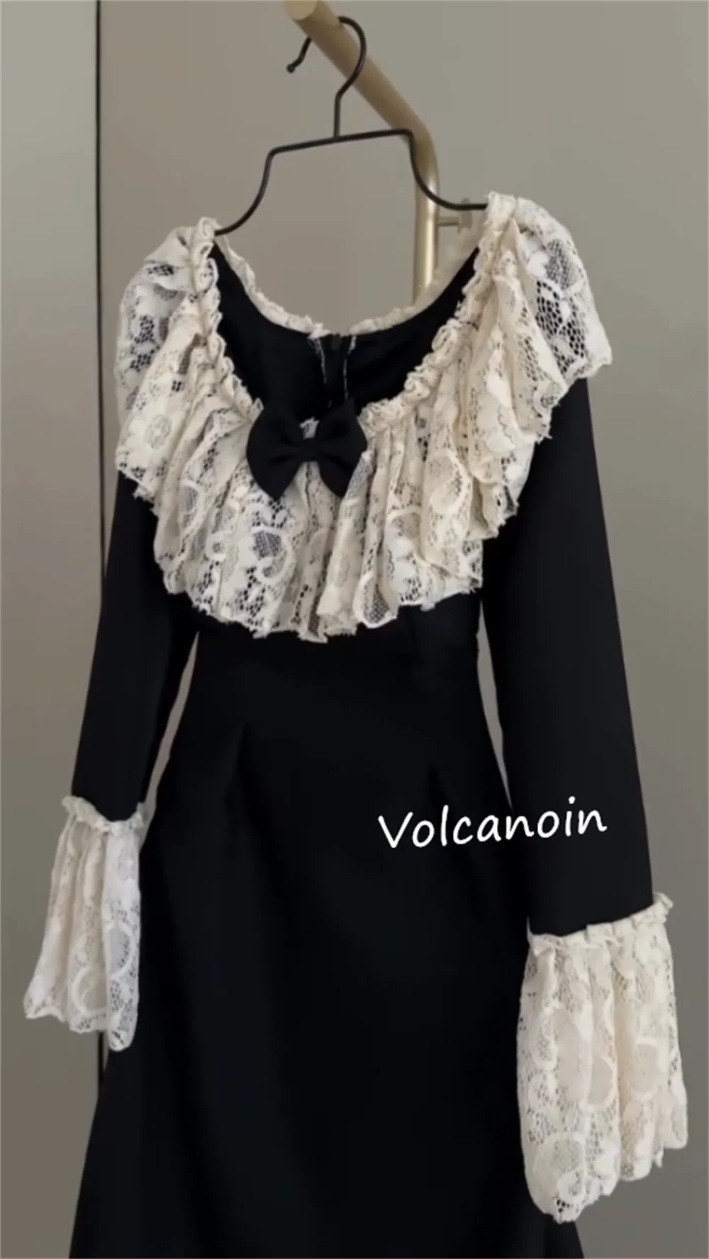 تخصيص جيرسي القوس Ruched ألف خط س الرقبة فساتين متوسطة الطول مناسبة مخصصة العودة للوطن أحجام كلاسيكية بسيطة المتاحة