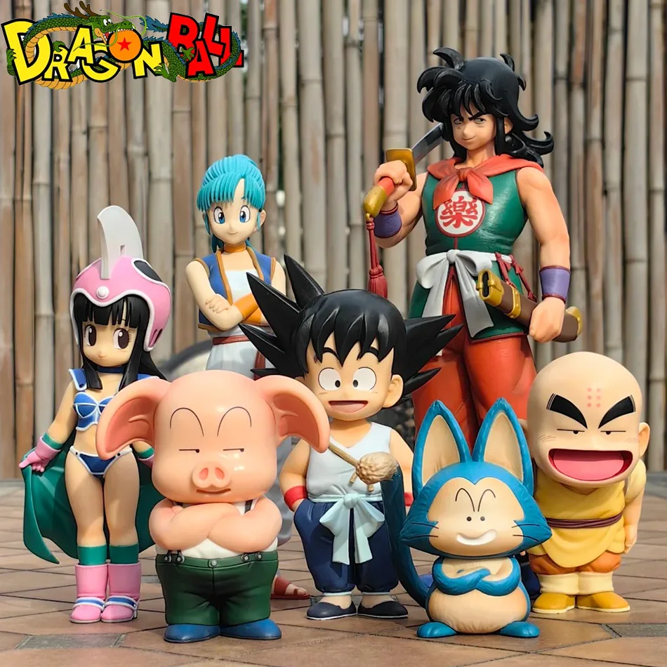 Figura de Anime Dragon Ball Z de 10-20 cm, Figura de Goku, Sección de Práctica, Figuras GK, Krillin, Chichi, Bulma, Modelo Coleccionable de Anime, Juguete de Regalo