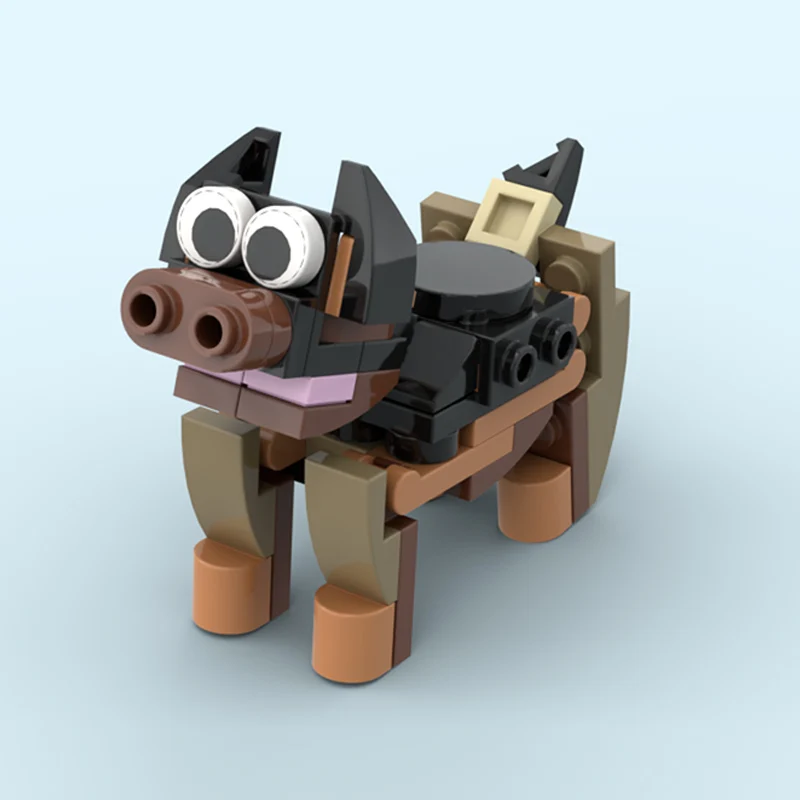 Creators Animal Series Model MOC Building Bricks Chocolate Pig Modular Technology Gifts Holiday Assemble Children Toys Suit