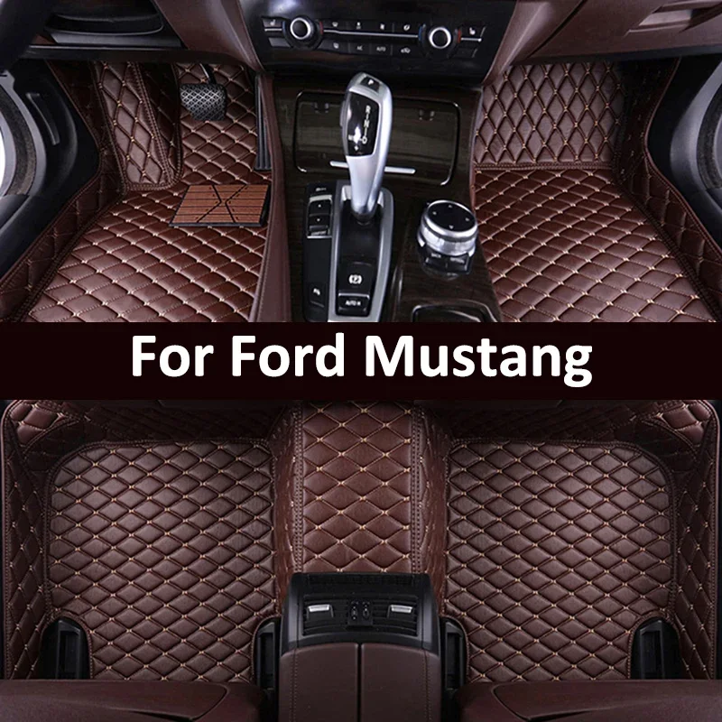 

Custom Car Floor Mats For Ford Mustang Auto Carpets Foot Coche Accessories