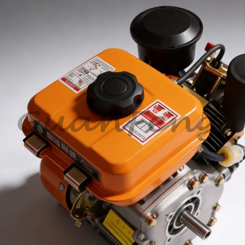 Heavy‑Duty 4‑Stroke 196 CC Single‑Cylinder Air‑Cooled   Motor, Hand‑Pull Manual Start, Stable 3000 RPM Rated Speed
