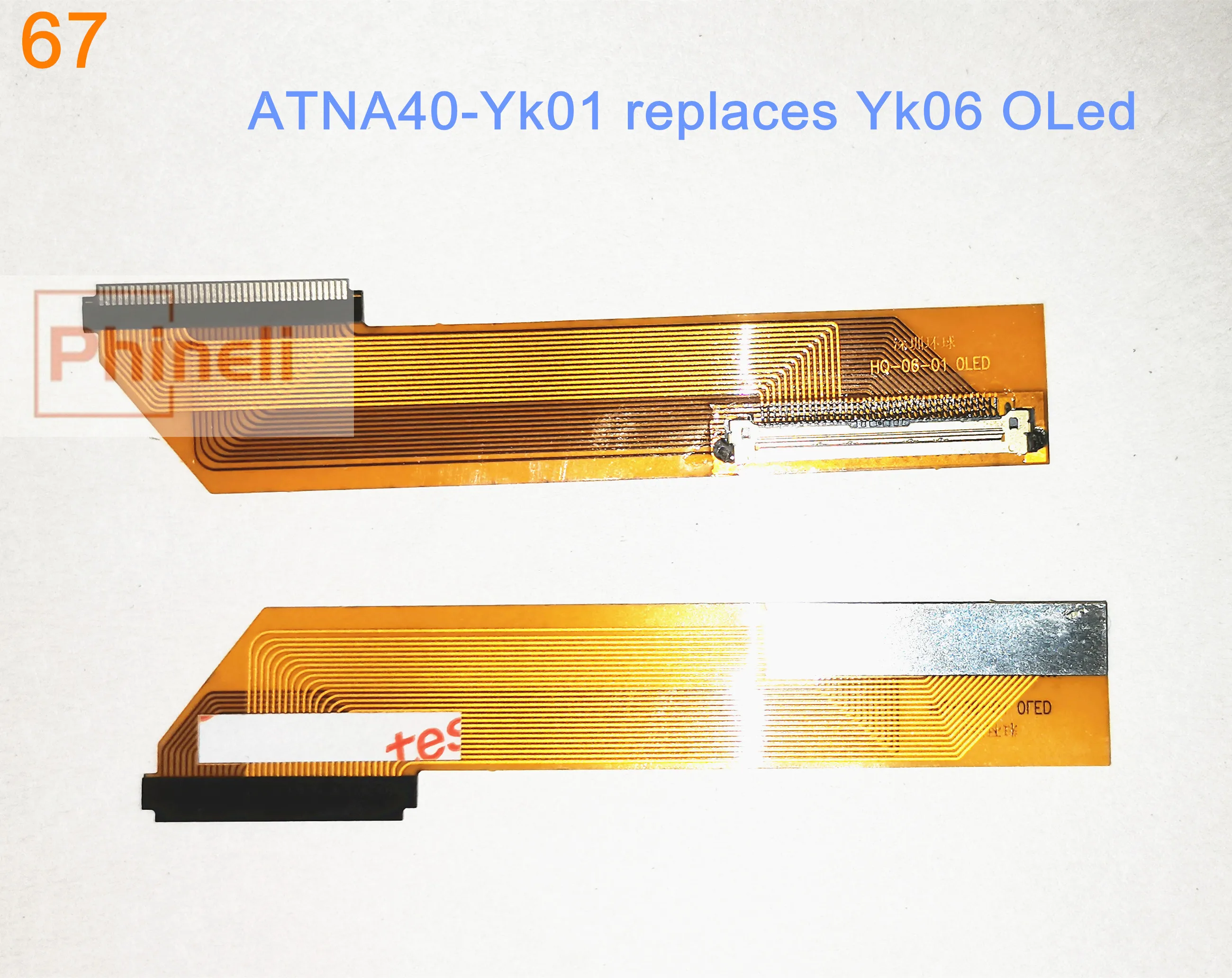 For Samsung ATNA40-Yk01 screen replaces Yk06  OLed screen adapter connecto cable HQ-06-01OLed