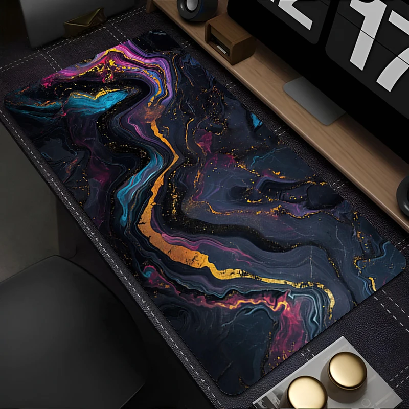 

Mouse Pad PC Accessories Keyboard Pad Office Desk Mat Anime Mousepad Strata Liquid Natural Rubber Anti Slip Gaming Extended Pad