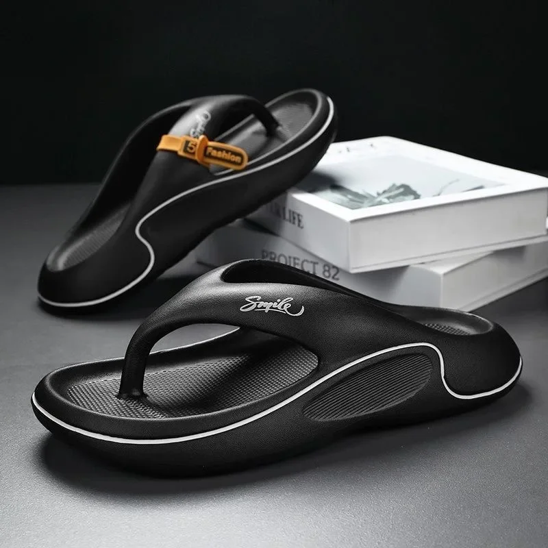 Fashion Unisex EVA Flip Flops Men Women Outdoor Beach Sandals Indoor Home Casual Slippers Open Toe Thong Sandals for Daily view 4