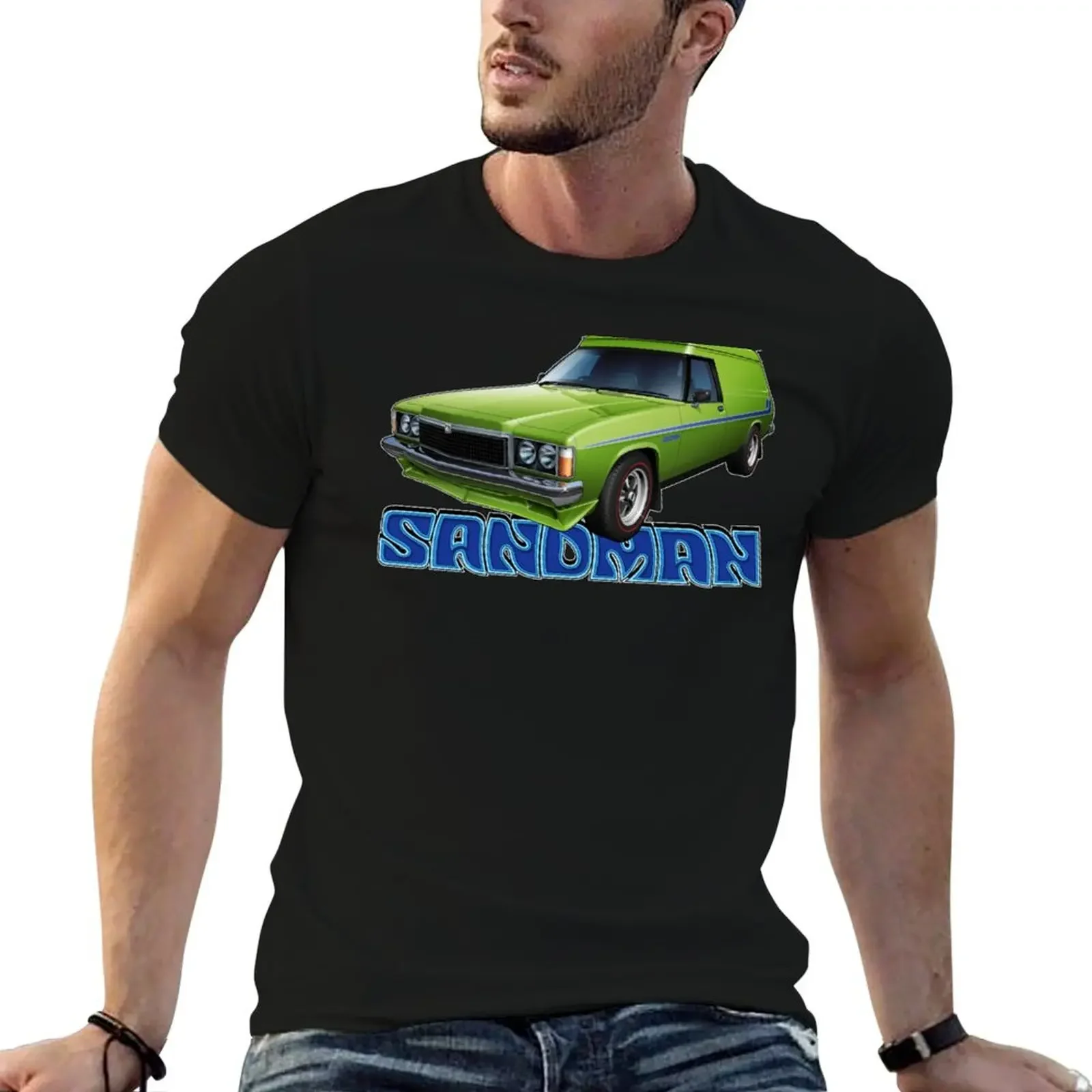 

Illustrated HZ Holden Sandman Panel Van, Panama Green T-Shirt graphic t shirts man t shirt anime clothes t shirts for men pack