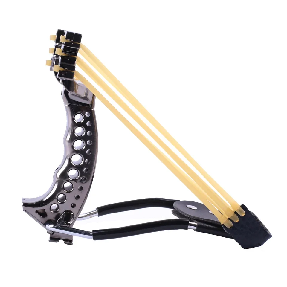 2020 Catapult Hunting Slingshot With Wrist Support and Compass Decoration Catapult Professional Slingshot for Outdoor Shooting view 6