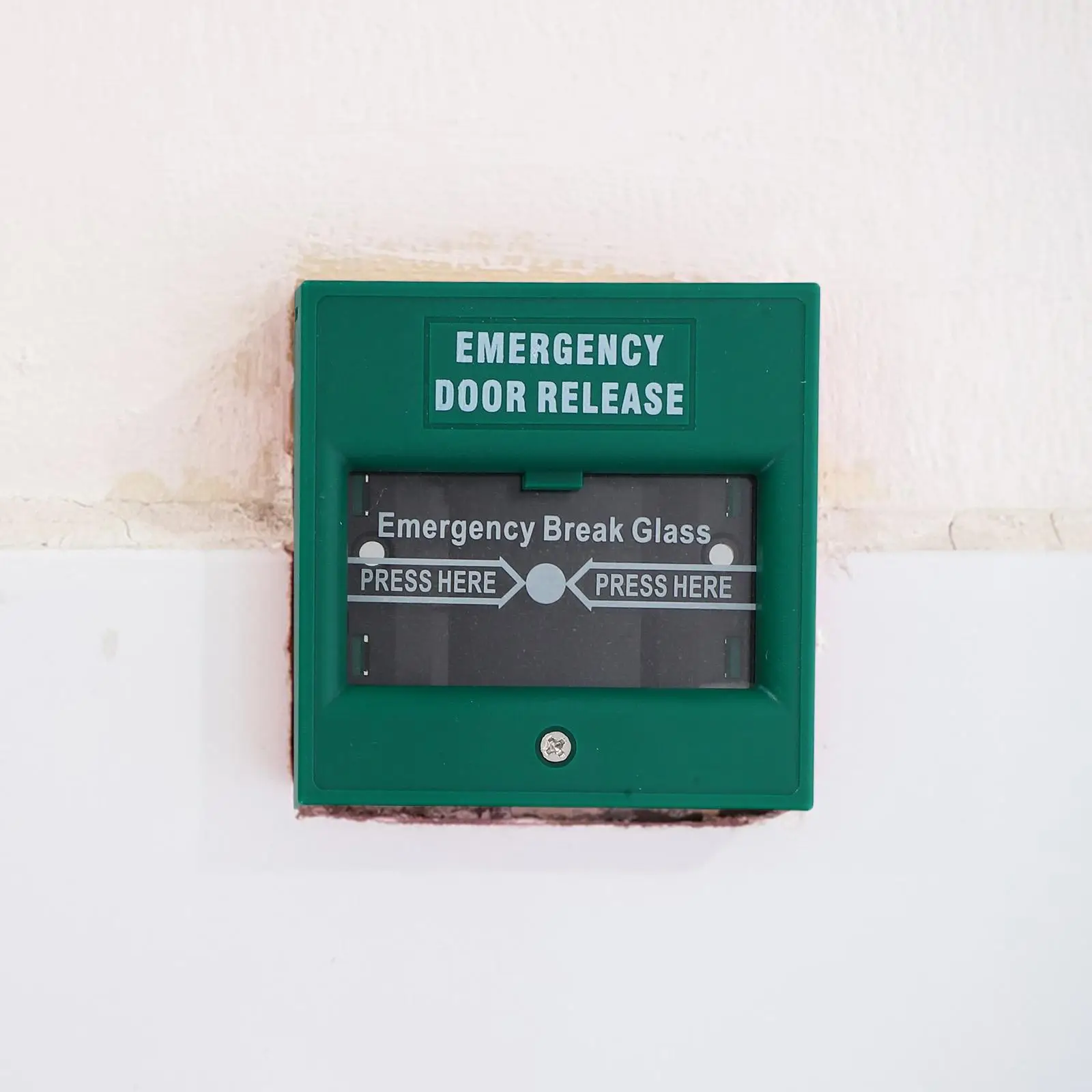 Alarm Switch Emergency Security Button Manual Resettable Plastic Glass Wired Release Exit Release Alarm Button Fire