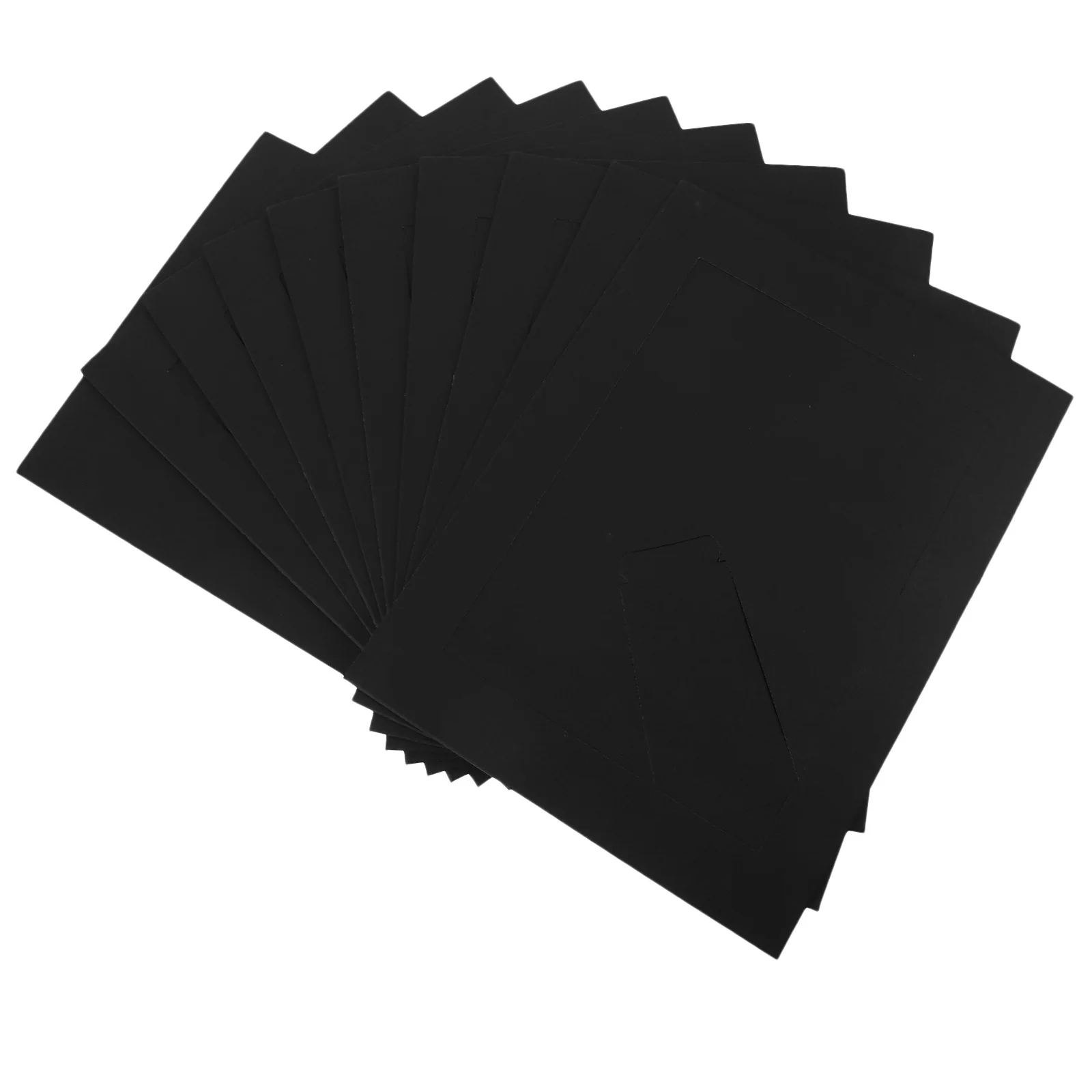 

10pcs Diy Photo Frame Paper Craft Blank Picture Holder For Home Decor Desktop Display Standing Frame Retro Style