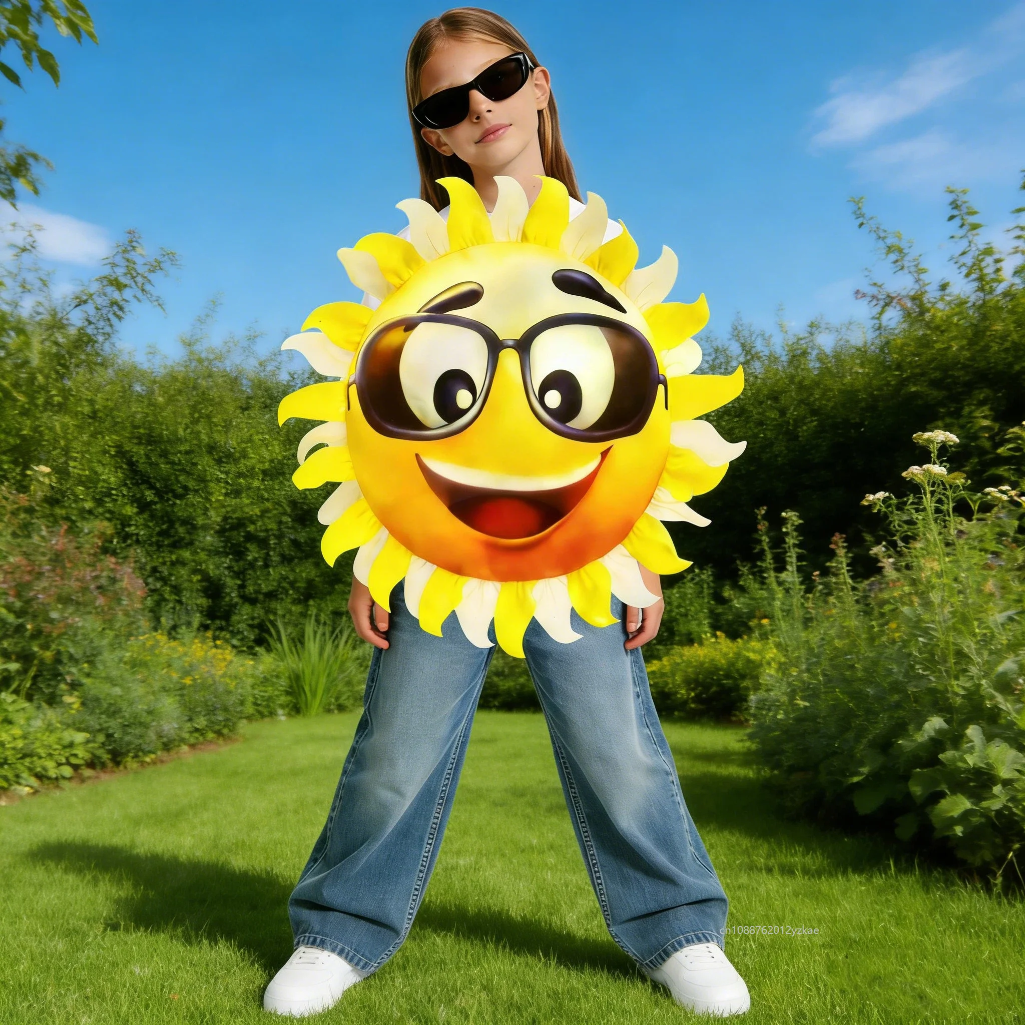 

Sun-themed Costume For Enfant Holiday School Stage Performance Outfit Niñas Y Niños Cartoon Sun Halloween Carnival Party Suits