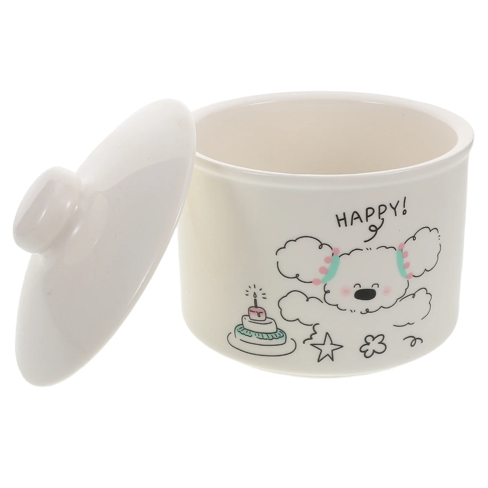 

Ceramic Stew Pot Small Steam Soup Bowl Lid Compact Design for Home Cooking Bird's Nest Tonic Egg Custard Slow Cooker Kitchen Pot