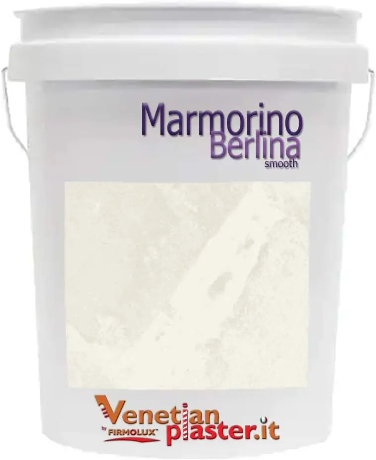 

Berlina Authentic Venetian Plaster Smooth Plaster Made in Italy from Lime & Marbles Light Colors (3) Color: BMOC45 Swiss