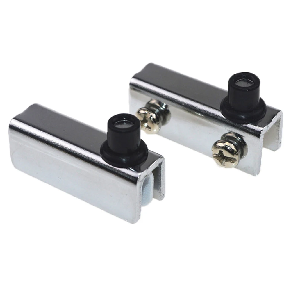 Metal Glass Door Cabinet Clamp Cupboard Hinge Ironmongery Chrome Plated Flush-fitting Anti-Corrosion