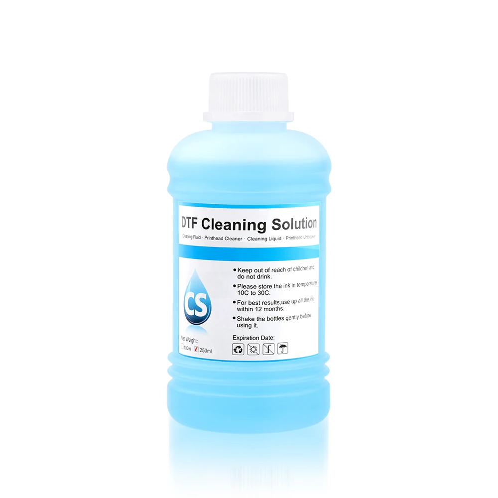 250ML DTF Cleaning Liquid For Direct Transfer Film For PET Film DTF Ink All Desktop Large Format DTF Printer