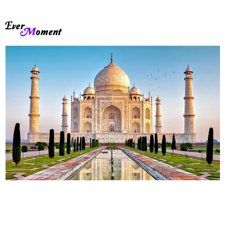 The Taj Mahal Religion 5D DIY Diamond Painting Cross Stitch Of Diamonds Embroidery Mosaic For Room Home Decoration ASF251