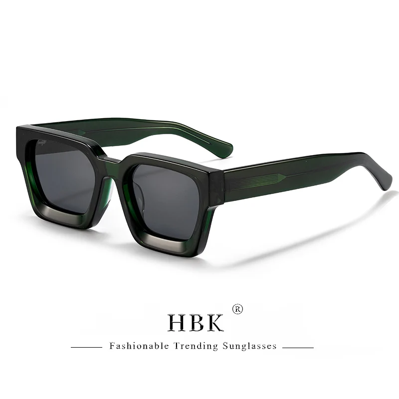 HBK Marke Mode TAC Acetat Quadrat Sonnenbrille Männer Polarisierte Hohe Qualität Fahren Sonnenbrille Frauen Designer Oculos Uv400 Fall – Detail 22