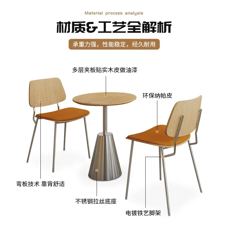 

Restaurant tables and chairs Korean Western combination Internet celebrity cafe Milk tea dessert light meal light food shop