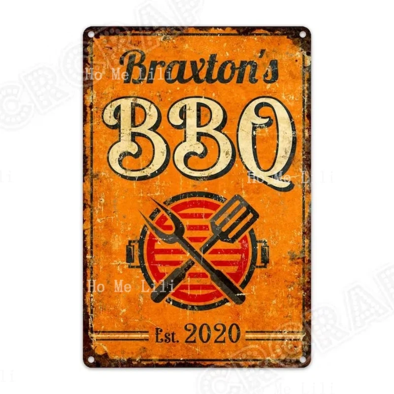 Custom Sign Bbq Sign Barbeque Gifts Kitchen Sign Backyard Decor Personalised Gifts