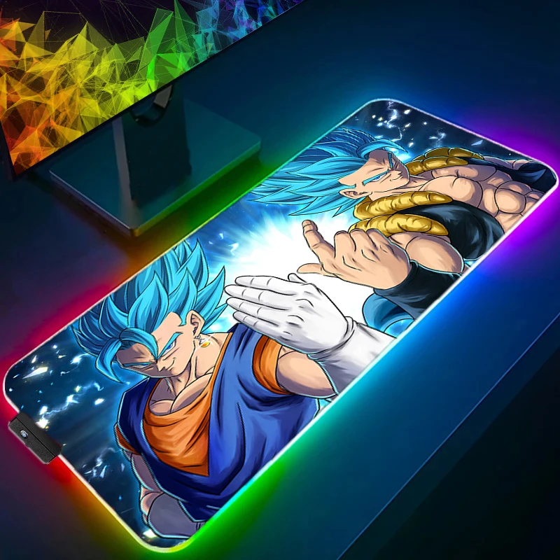 

RGB LED D-dragon B-ball Mouse Pad Laptop Gaming Desk Mat Mousepad Anime Office High-Quality Computer Carpet Gamer Keyboard Pad