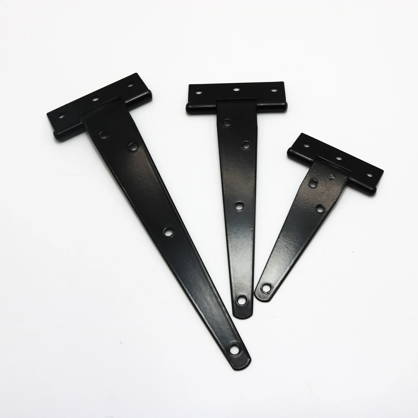 1 Pcs Black Paint T Shape Triangle Hinge Cabinet Shed Wooden Door Gate Hinges Hardware