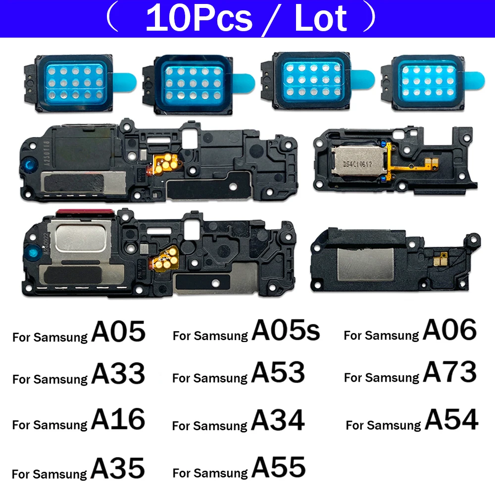 

10Pcs, Loud Speaker Buzzer Ringer Loudspeaker Flex Cable For Samsung A05 A05s A06 A16 A33 A53 A73 A34 A54 A35 A55 5G
