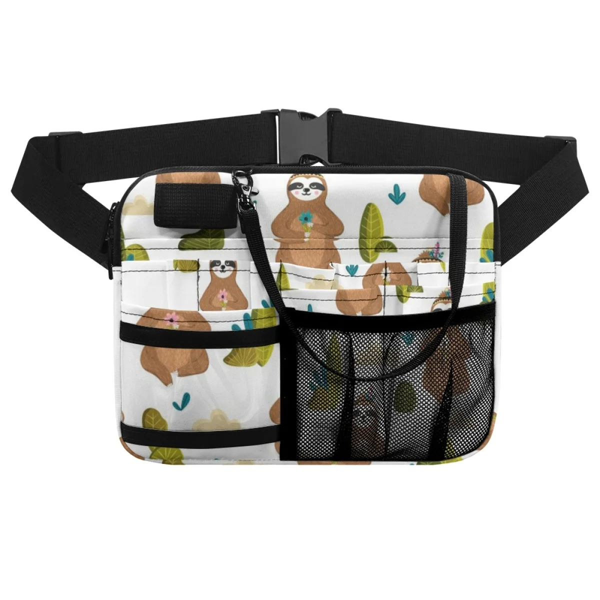 Cartoon Koala Print Fashion Nurse Waist Bag Medical Hospital Work Multi Pocket Adjustable Belt Bag Tool Holder Print on Demand