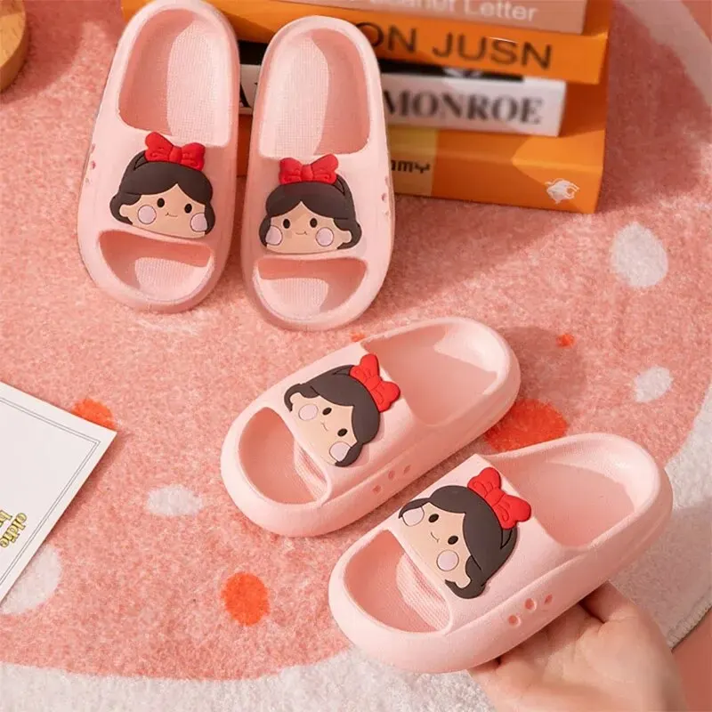 Summer Children\'s Slippers Cartoon Thick Bottom Indoor Outdoor Slippers CHILDREN\'S Home Shower Sandals Non-slip Leisure Slippers