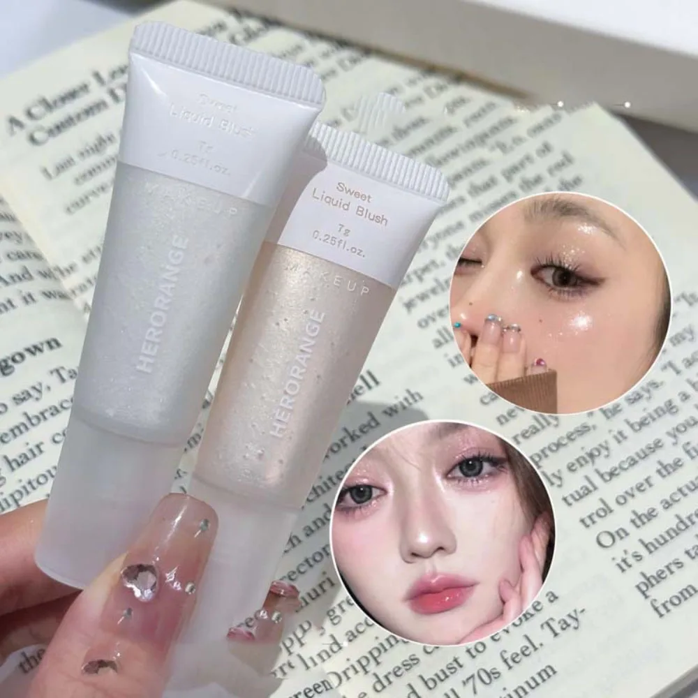 

1Pc Single Color Cheek Liquid Blush & Highlighter One Teardrop Waterproof Multicolor Plumping Lip Oil Moisturizing Cosmetic