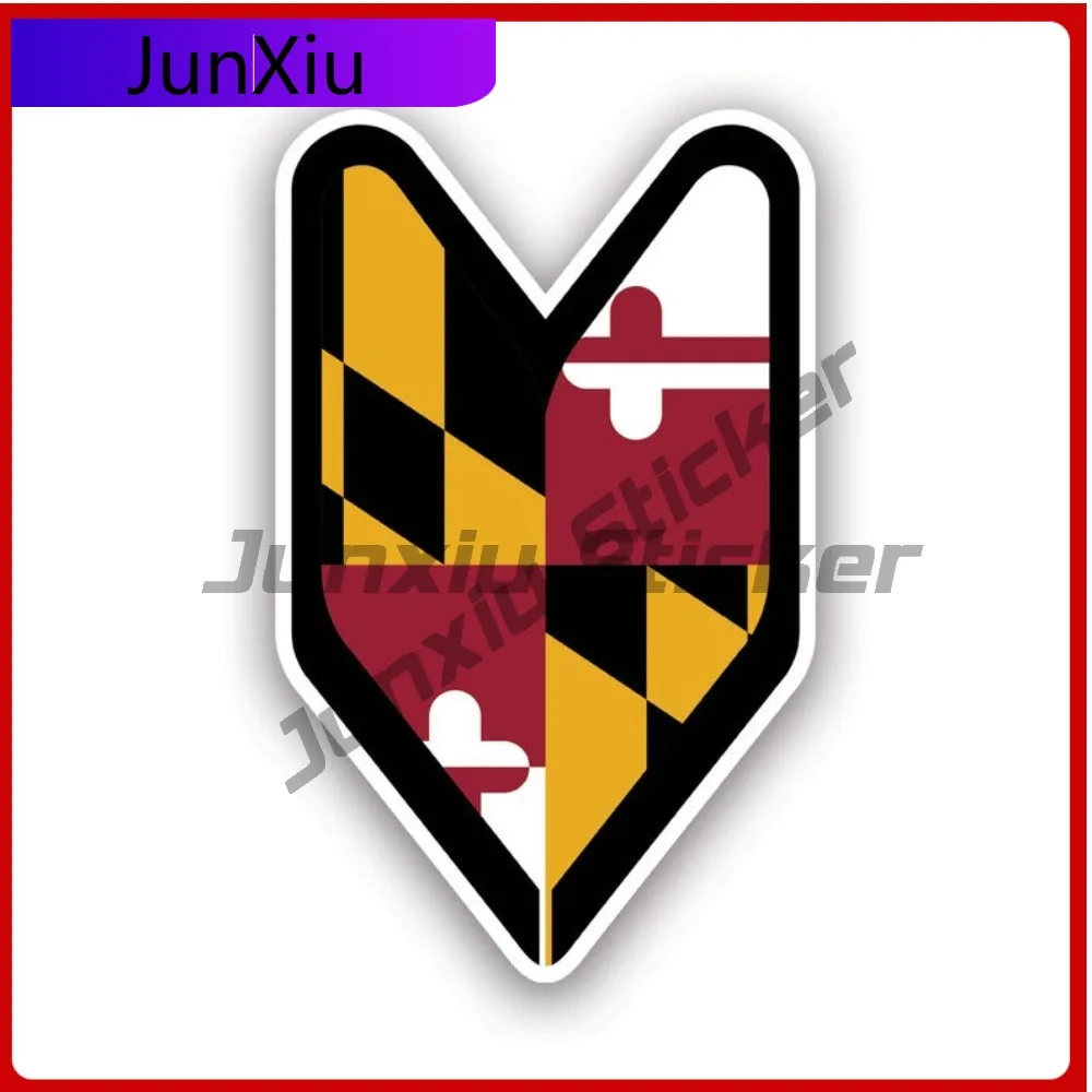 

Maryland Driver Badge Scratch Resistant Weather Resistant Vintage For Rear Windshield Truck Car Body Self Adhesive Removable