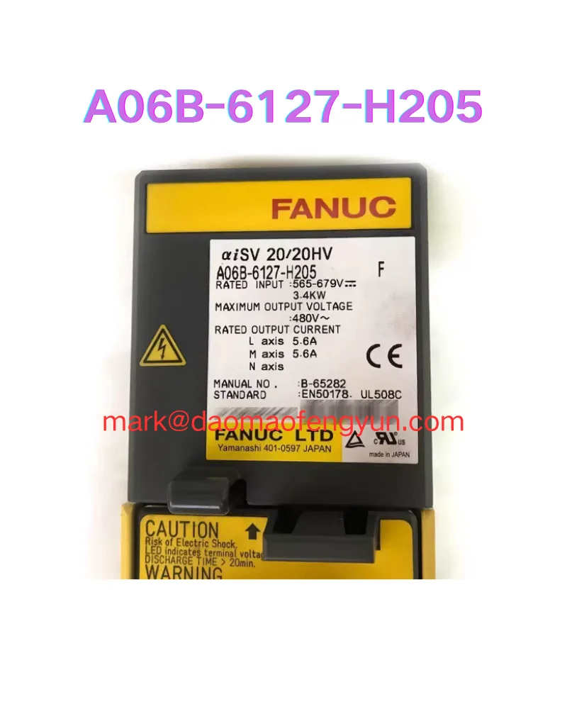

A06B-6127-H205 Used Servo Drive Tested OK A06B-6127-H205