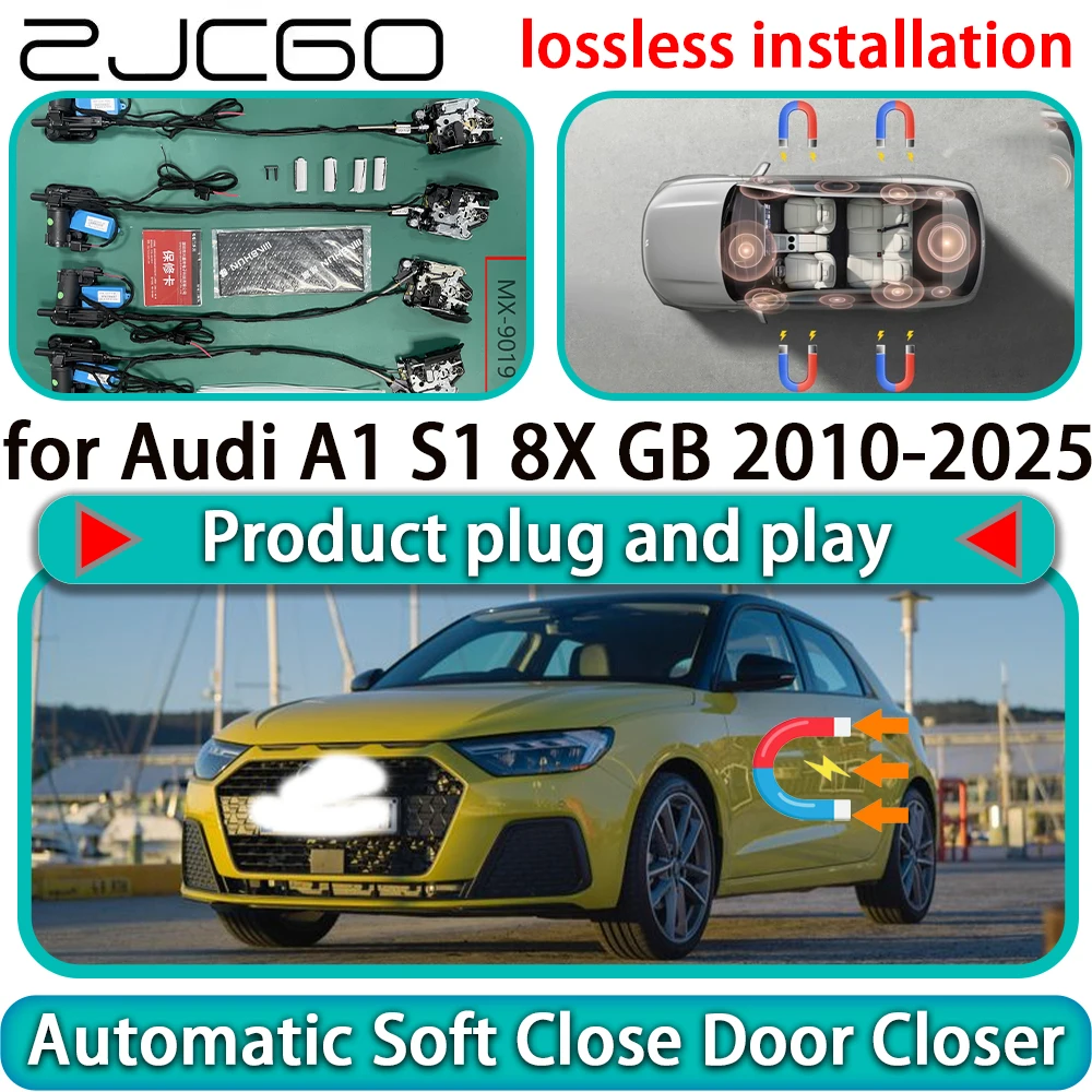 

for Audi A1 S1 8X GB 2010-2025 OEM Auto Pull Car Soft Close Door Kit Power Latch Electric Door Catch Soft Closing Assist Silent