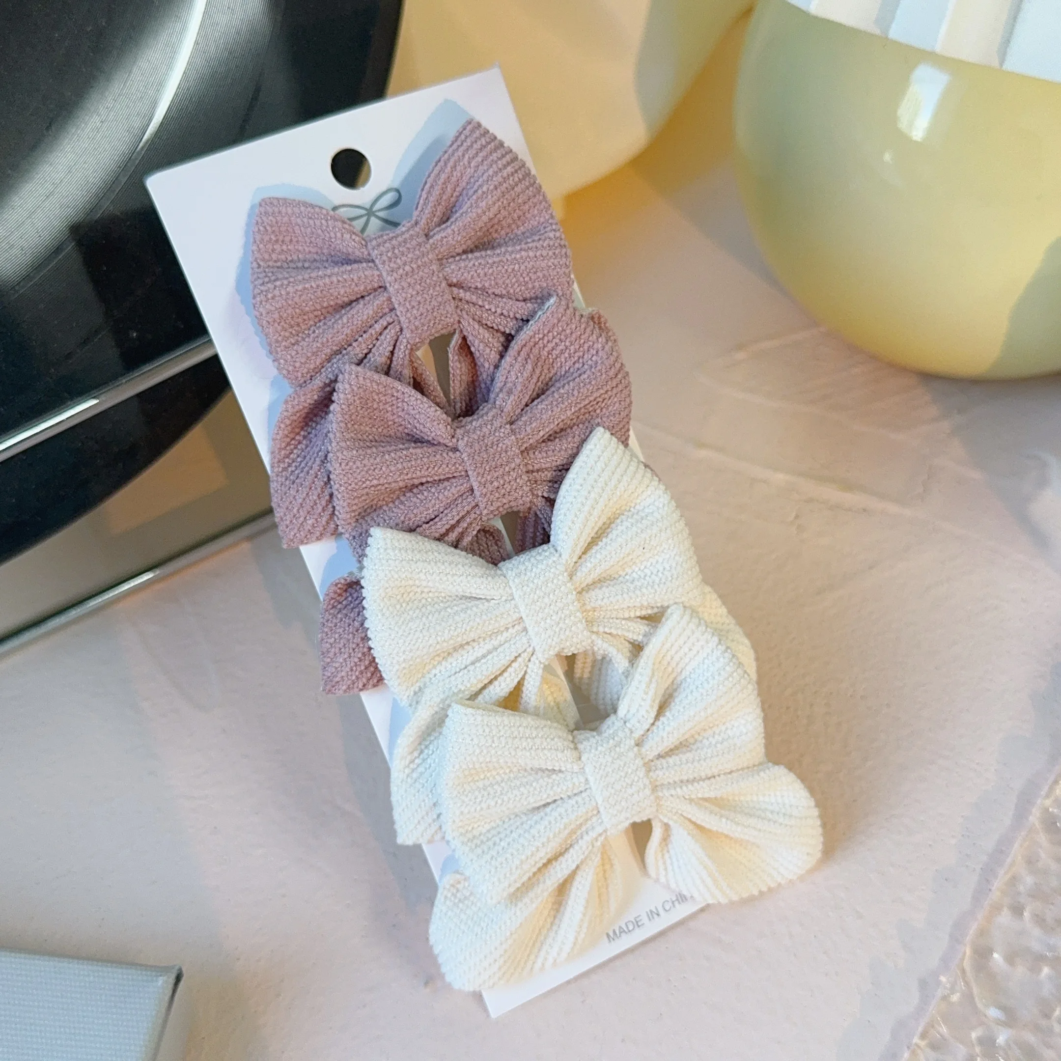 4/10 Stück Cord-Haarspangen für Kinder, Große Mädchen-Haarschleifen, Niedliche Haaraccessoires Geeignet für Kinder, Babys und Jugendliche – Detail 17