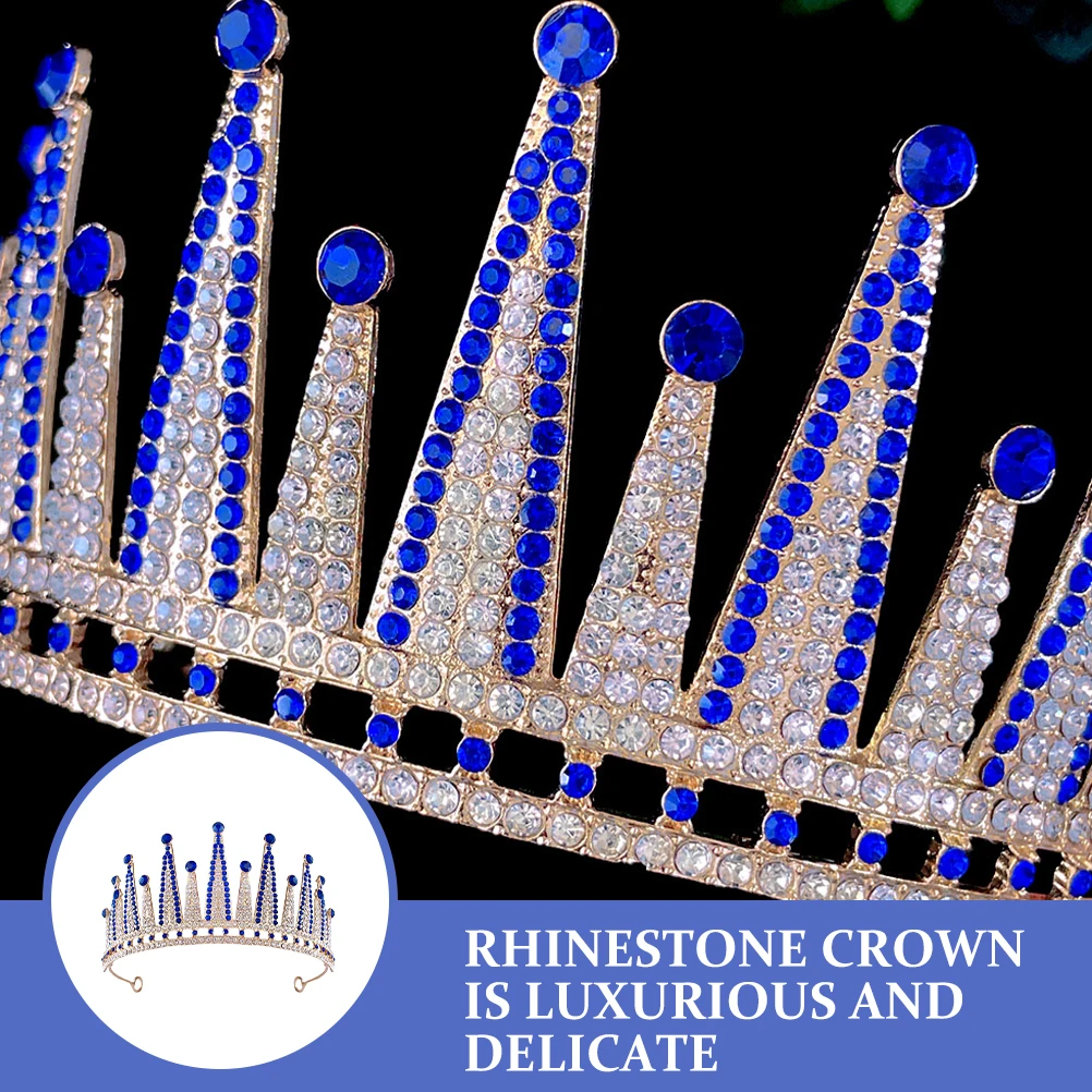 

Rhinestone Crown Hair Accessory Women Birthday Wedding Bridal Showers Prom Anniversary Crowns Cosplay Zinc Alloy Bright