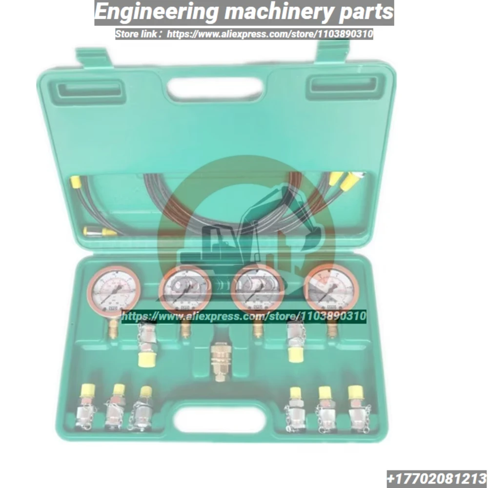 

For Excavator Hydraulic Pressure Test Kit Hot Hydraulic Pressure Guage With Testing Hose Coupling And Gauge Tools