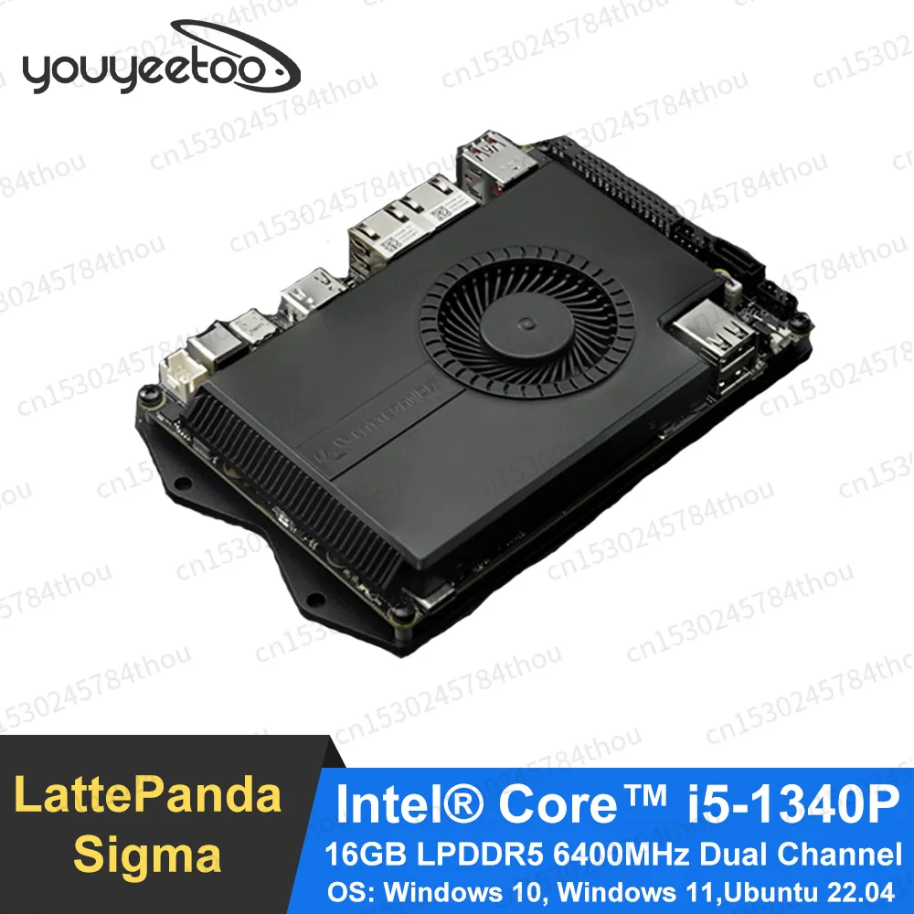 LattePanda Sigma Intel Core i5-1340P Small Hackable X86 Windows/Linux Single Board Computer Server 16GB Dual 2.5GbE RJ45 Ports