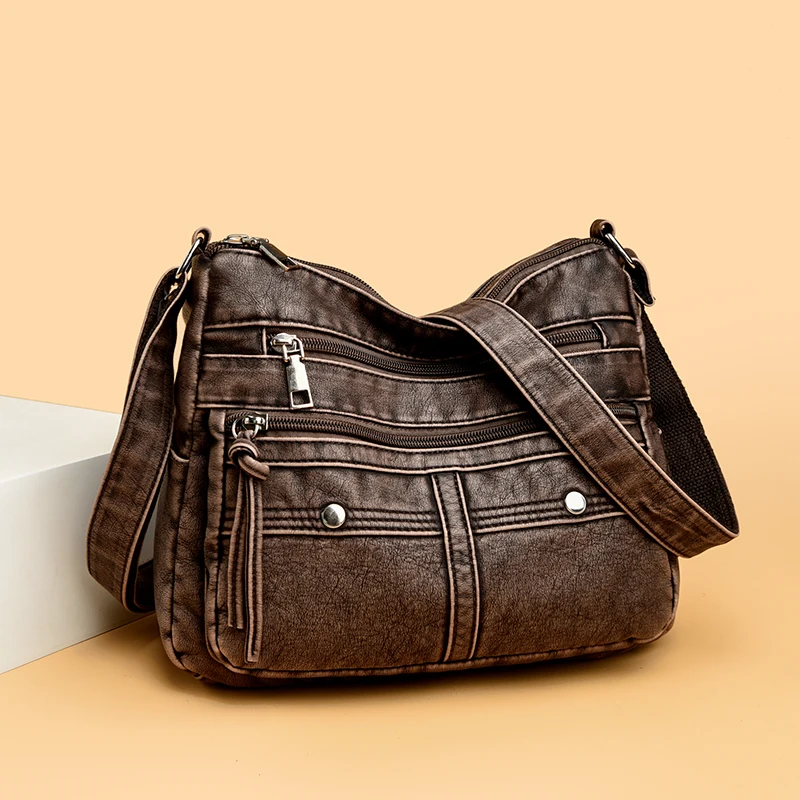 

Роскошные дизайнерские сумки высокого качества из мягкой кожи, кошельки и сумки, повседневные сумки через плечо для женщин, новинка 2025 года, сумка