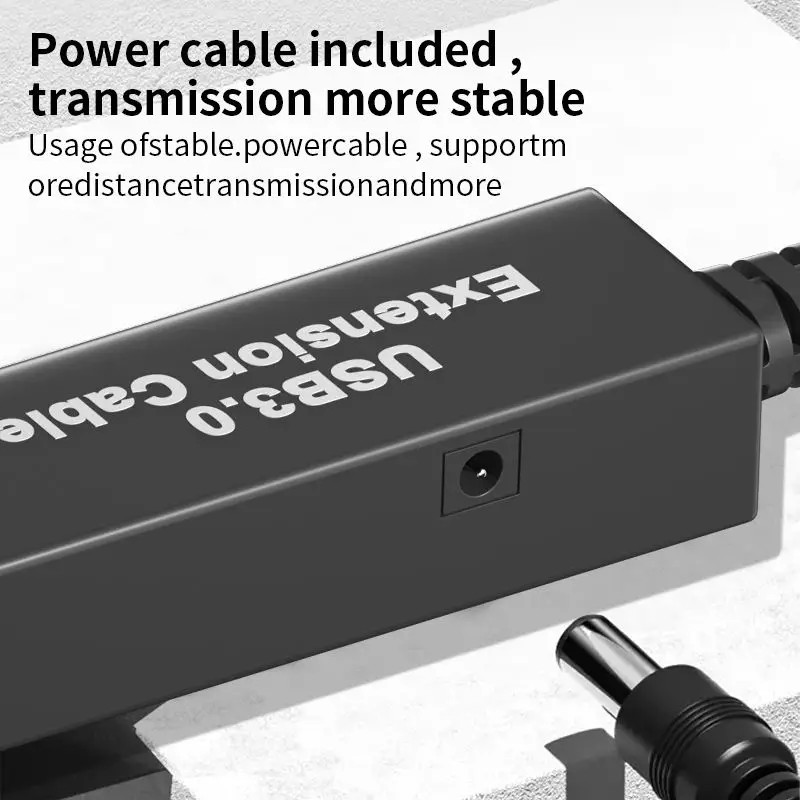 USB3.0 Active Extension Cable USB Female Connection Stable Data Transfer Independent Power Supply Signal Amplifier Chip Cable