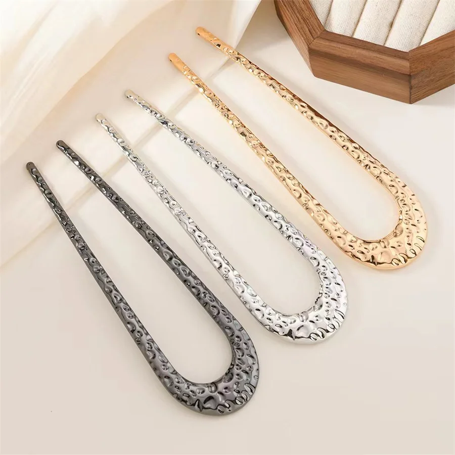 

New simple U-shaped hairpin metal hair stick fashionable personality French hairpin pin women's hair accessories wholesale