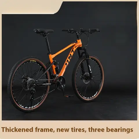 26Inch Downhill Mountain Bike Dual Suspension Dual Disc Brake Variable Speed Soft Tail Adult Men's Women's Bicycle