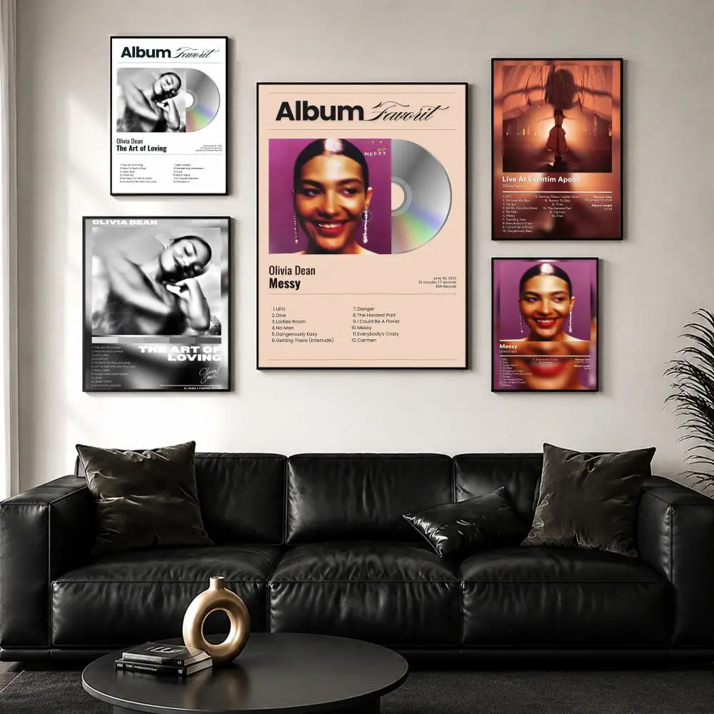 Singer Music Album O-Olivia D-Dean Poster Decorative Wall Art Stickers Mural Photo Print for Home Living Room Hallway Decor