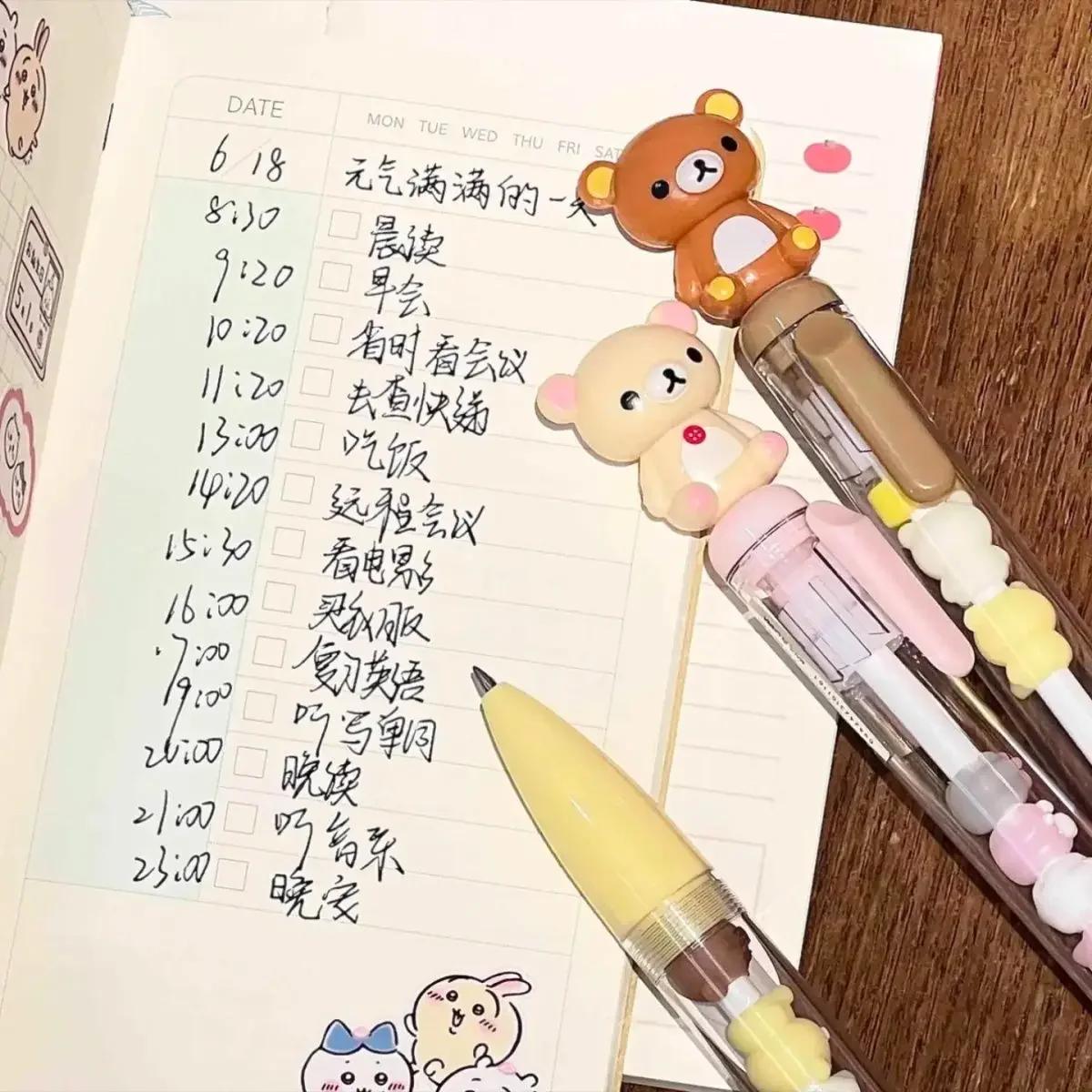 Rilakkuma Korilakkuma Smooth Writing Press Schwarzer Kugelschreiber Neutraler Stift Schreibwaren für Studenten Geburtstagsgeschenk für Klassenkameraden – Detail 5
