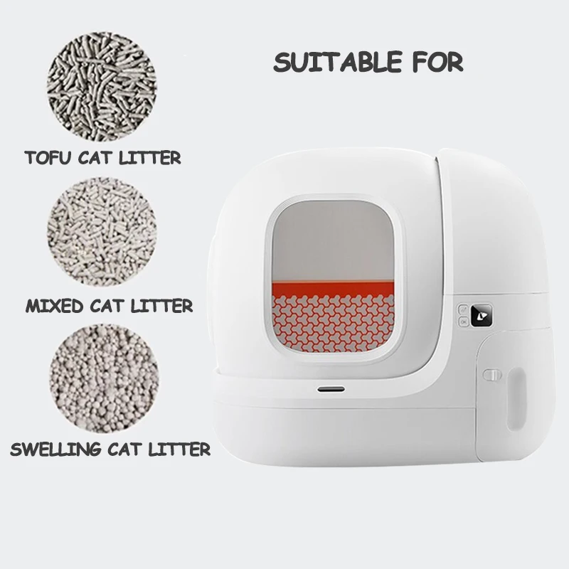 76L Intelligent Pet Cat Litter Box Automatic Self Cleaning Toilet Accessories for Cat Semiclosed Toilet Tray Sanitario Para Gato