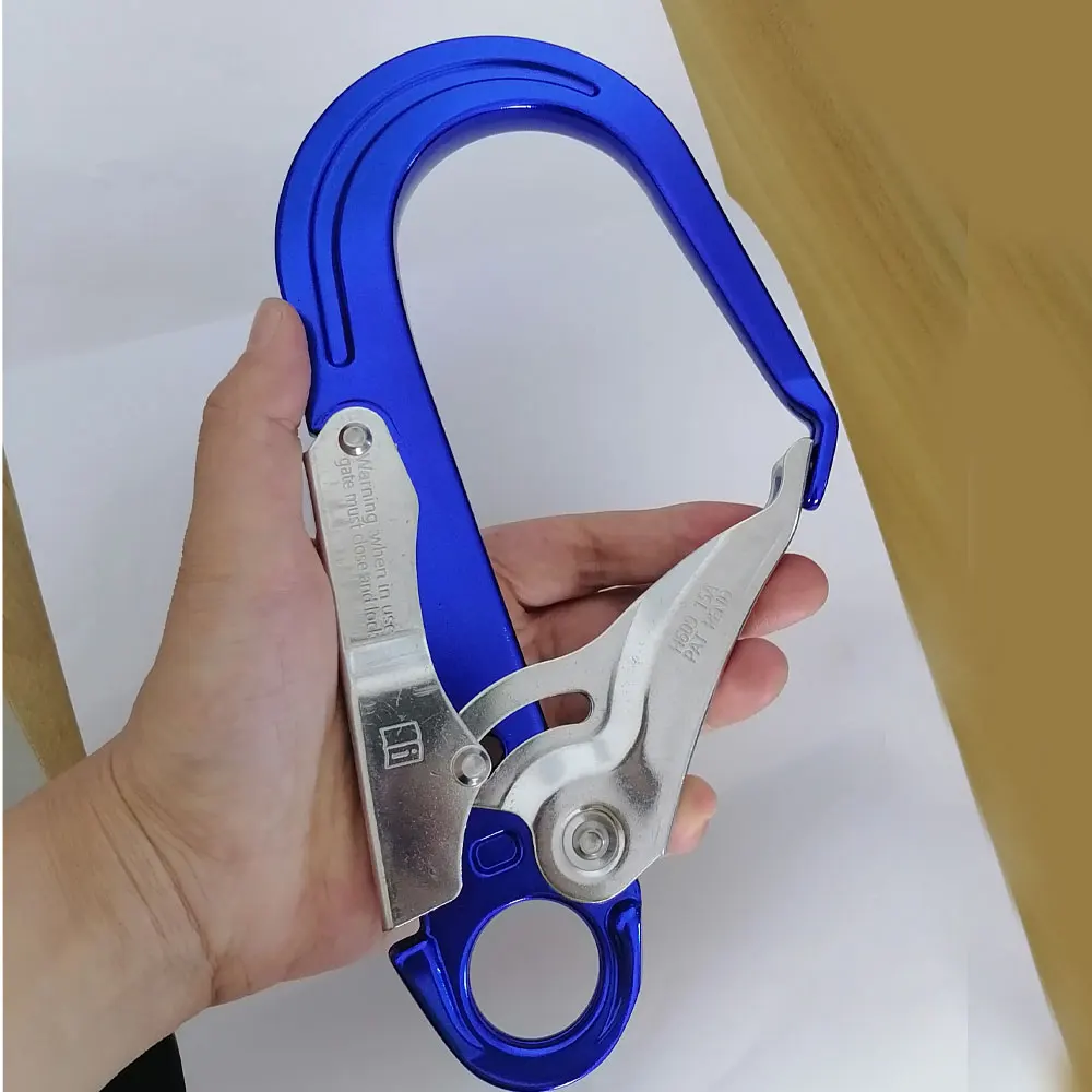 Heavy Duty 25KN Carabiner  Large Snap Hook for Climbing Rappelling High Angle Rescue Caving Outdoor Adventure Tree Work Zipline