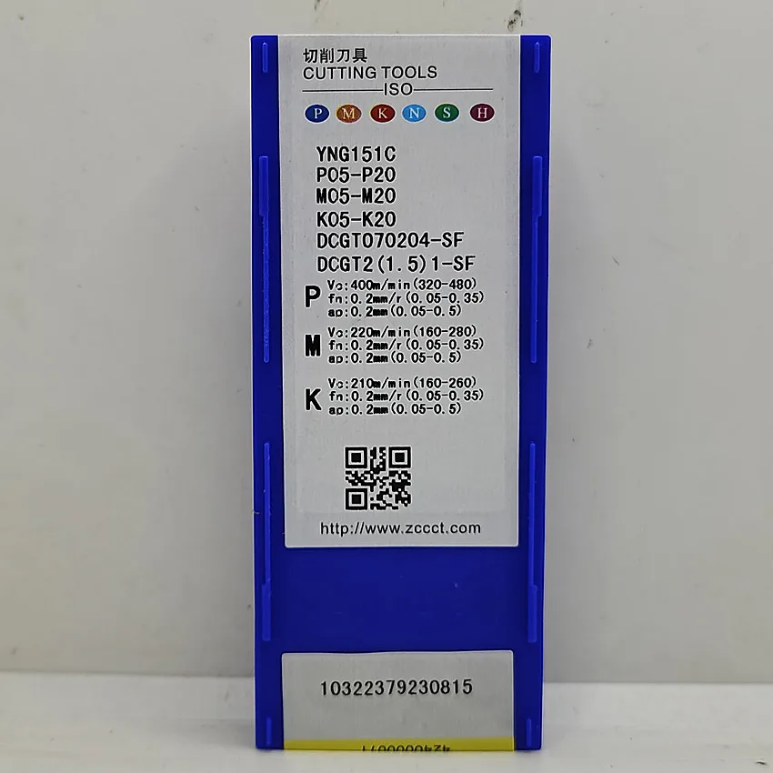 

DCGT070202-SF YNG151C/DCGT070204-SF YNG151C/DCGT070202-SF YNT251 ZCC.CT Твердосплавные пластины для лезвий с ЧПУ Вставка для токарных инструментов 10 шт./кор.