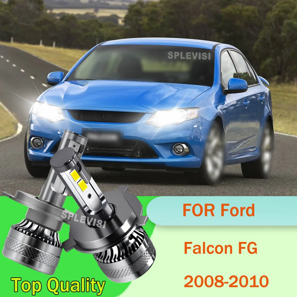 

2Pcs Aluminum High-Performance 472 H4 9003 LED Headlights 12V 20000LM 6000K CSP 3570 Chips For Ford Falcon FG 2008 2009 2010