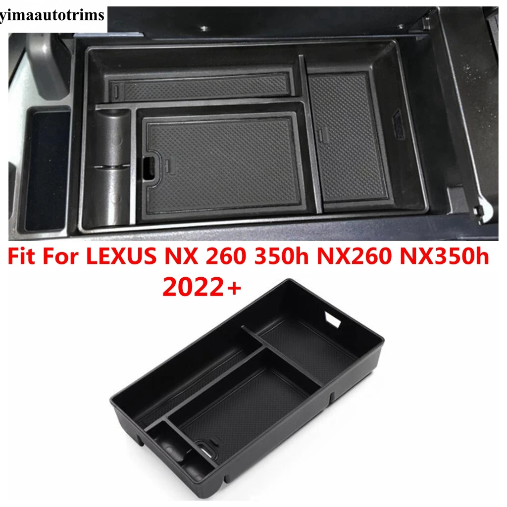 Car Central Control Armrest Storage Box Organizer For LEXUS NX 260 350h NX260 NX350h 2022 - 2024 Plastic Interior Accessories