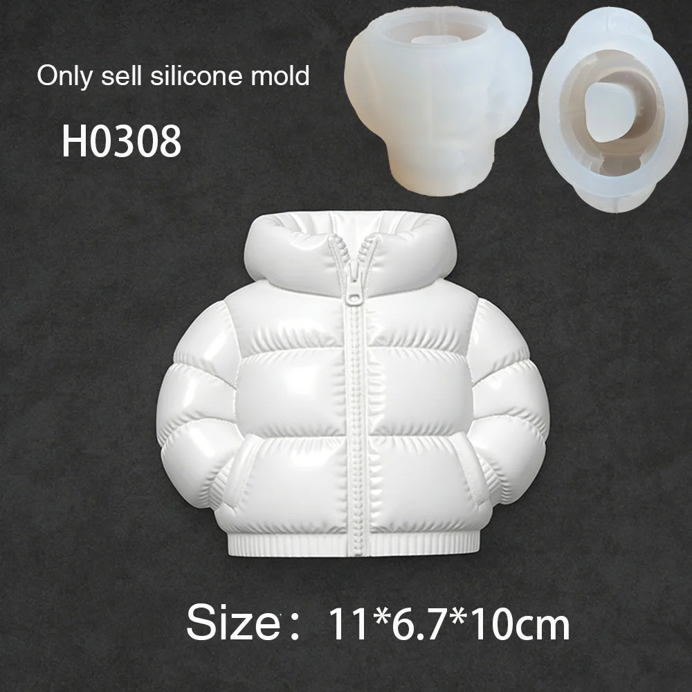

Silicone Mold For 3D Puffer Jacket Shape Pen Holder - Pencil Stand Mold for Plaster Concrete, DIY Desk Organizer, Funny Gift