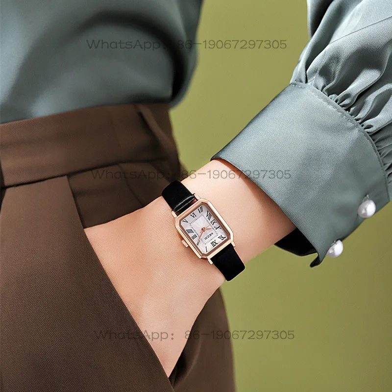 Customized new watch women's light luxury high-end niche high-end temperament versatile waterproof quartz watch