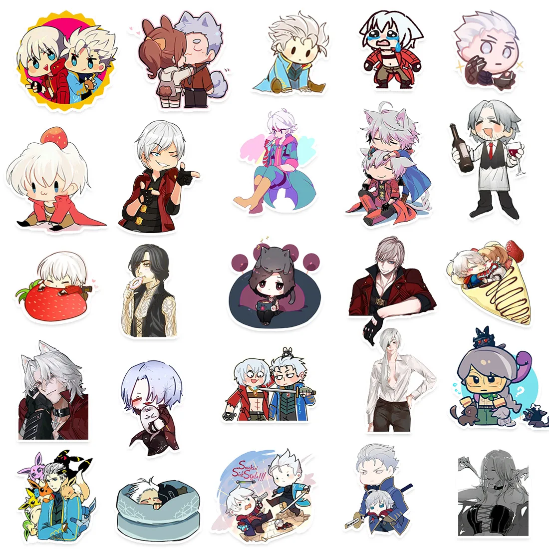 50Pcs Devil May Cry Stickers DIY Stickers Scrapbooking Phone Luggage Skateboard Waterproof Decals