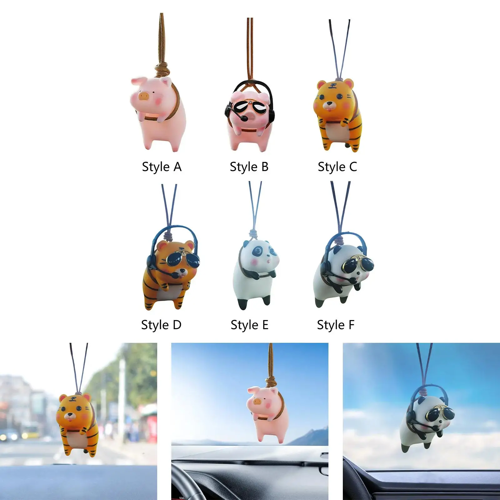 Car Pendant Hanging Ornaments Car Rearview Mirror Pendant for Patios Cafes