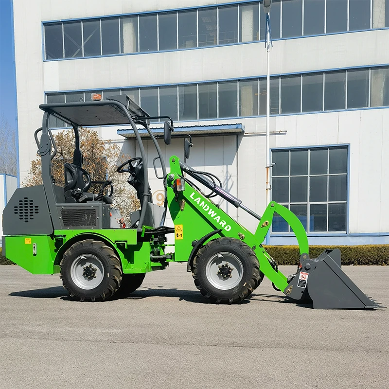 Mini cargador de ruedas eléctrico personalizado, nuevo diseño, CE EPA, 500 kg, 1 tonelada, 4x4